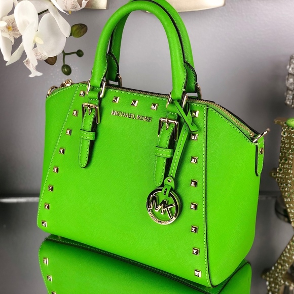 Michael Kors Ciara Studded Messenger Satchel - Picture 3 of 8